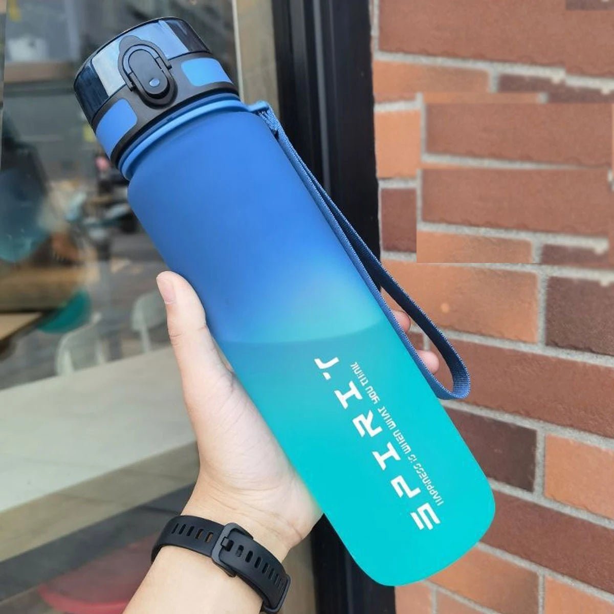Gradient Water Bottle - 1000ml/600ml/750ml Capacity Outdoor Camping Gym Suitable Holiday Gift Birthday - PrimeNest
