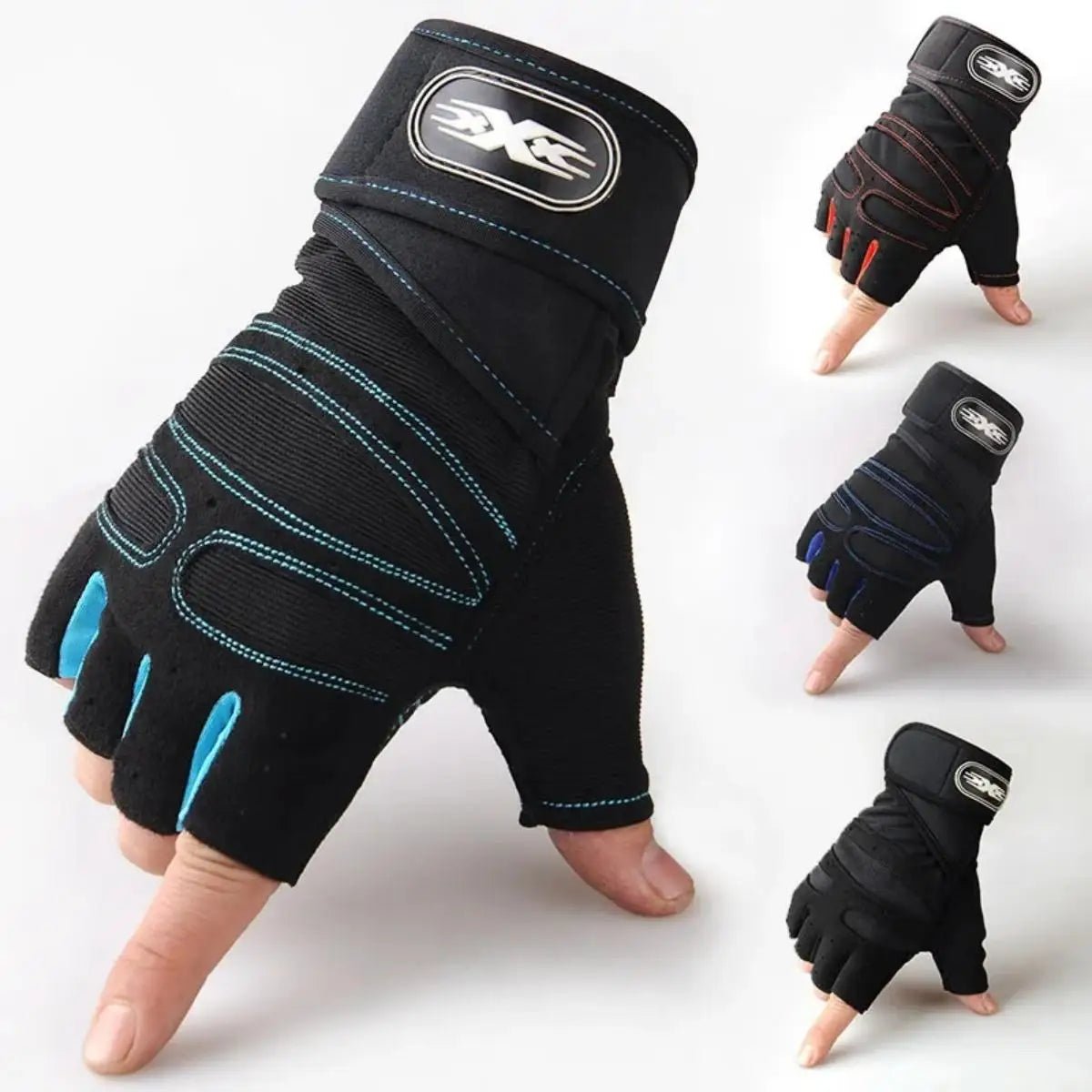 Gym Gloves for Men Women Fitness Weight Lifting Wristband Gloves Body Building Training Sports Exercise Cycling Glove Shockproof - PrimeNest