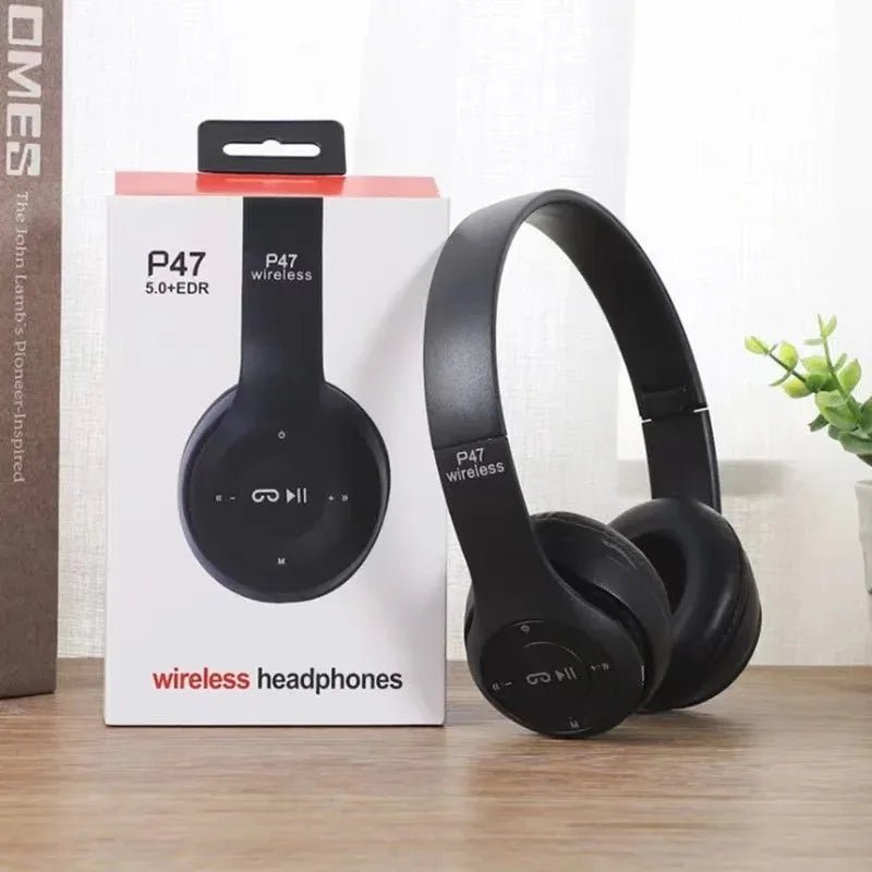 Handsfree Wireless Headphones Noise Canceling Headphone Earphone P47 headset Bluetooth Head Phone for iPhone Huawei Samsung S22 - PrimeNest