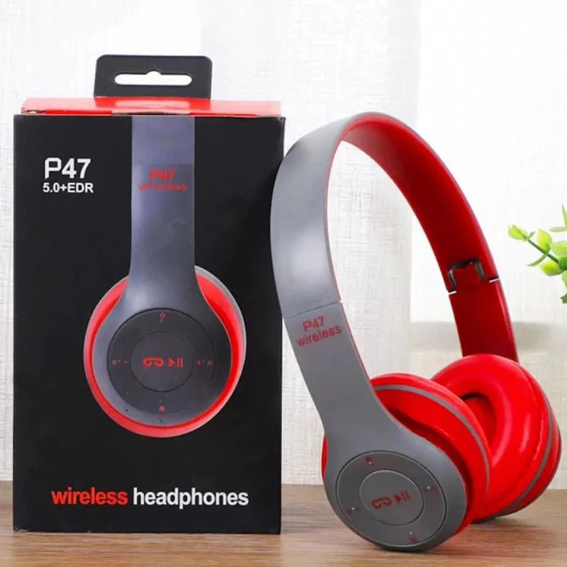 Handsfree Wireless Headphones Noise Canceling Headphone Earphone P47 headset Bluetooth Head Phone for iPhone Huawei Samsung S22 - PrimeNest