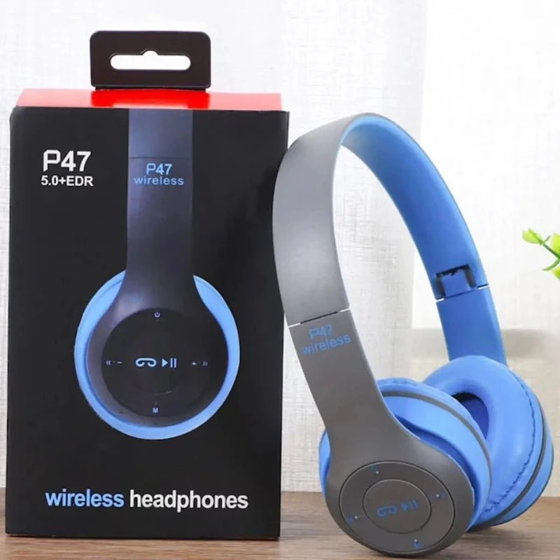 Handsfree Wireless Headphones Noise Canceling Headphone Earphone P47 headset Bluetooth Head Phone for iPhone Huawei Samsung S22 - PrimeNest