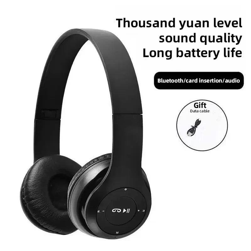 Handsfree Wireless Headphones Noise Canceling Headphone Earphone P47 headset Bluetooth Head Phone for iPhone Huawei Samsung S22 - PrimeNest