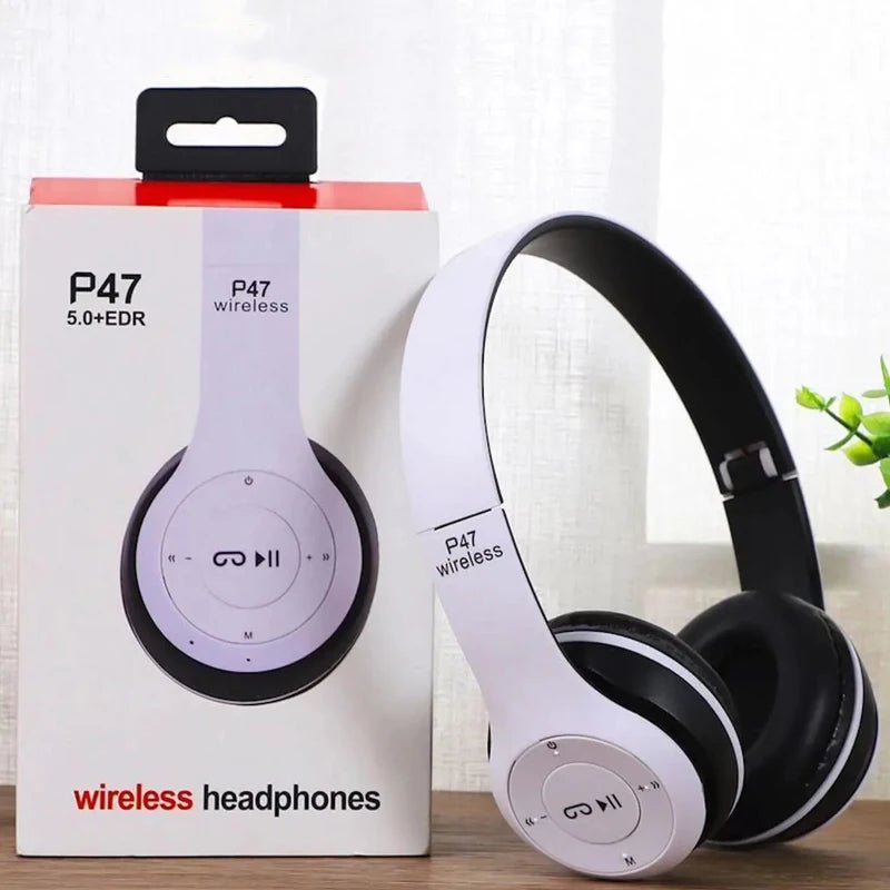 Handsfree Wireless Headphones Noise Canceling Headphone Earphone P47 headset Bluetooth Head Phone for iPhone Huawei Samsung S22 - PrimeNest