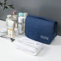 Hanging Toiletry Bag for Travel – Water-Resistant Oxford Wash Pouch, Folds Flat, Unisex Cosmetic Organizer - PrimeNest