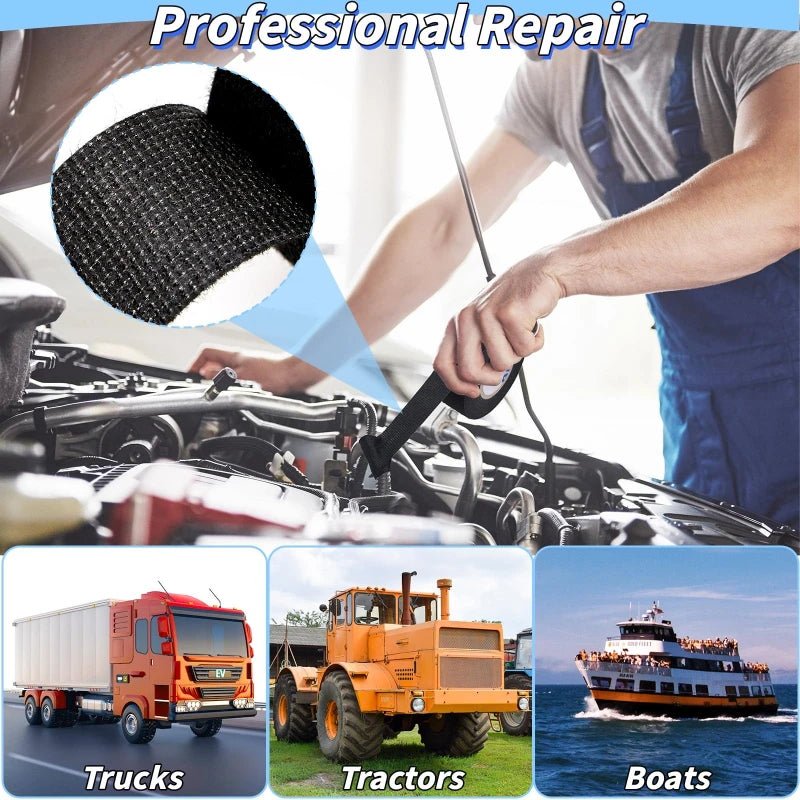 High Temperature Wire Harness Cloth Tape Automotive Cable Loom Heatproof Fabric Adhesive Tape for Engine Electrical Insulation - PrimeNest