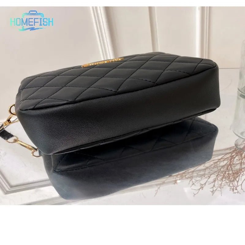 HOMEFISH Tassel Small Messenger Bag For Women Trend Lingge Embroidery Camera Female Shoulder Bag Fashion Chain Crossbody Bags - PrimeNest