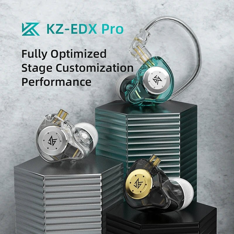 KZ EDX PRO 10mm Dual Magnetic Circuit Dynamic Drive Earphone HIFI Bass Earbud Sport Noise Cancelling Headset KZ ZSTX ZSN PRO ZAS - PrimeNest