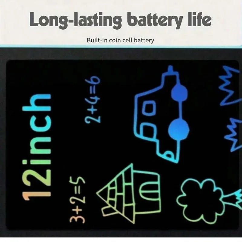 LCD Writing Tablet for Kids, Reusable Magic Drawing Board, Graffiti Sketchpad & Handwriting Blackboard, Eco-Friendly Educational - PrimeNest