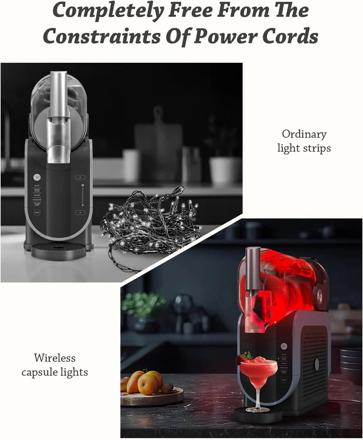 LED Capsule Lights for Ninja Slushi FS301/FS300 - No Installation, 13 Colors & 4 Modes or Slushi Machine Accessories - PrimeNest