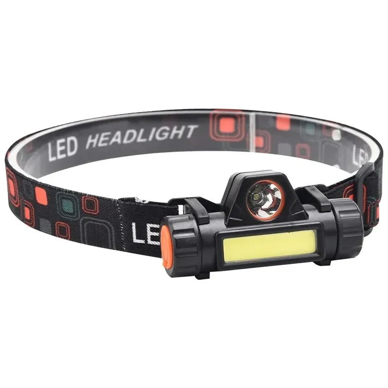 LED Head Mounted Magnetic Flashlight for Night Fishing - Outdoor Headlights with Long Battery Life Strong Light Charging - PrimeNest