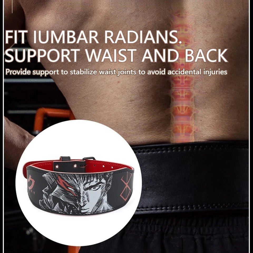 LOOGDEEL Waist Support Belt Lower Back Breathable Fitness Weightlifting Dumbbell Lumbar Waistband Support Sports Belt Women Men - PrimeNest
