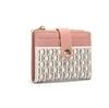 Luxury Brand Classic Retro Square Design Card Case Fashion Button Classic Folding Money Clip Compact Lightweight Luxury Women - PrimeNest