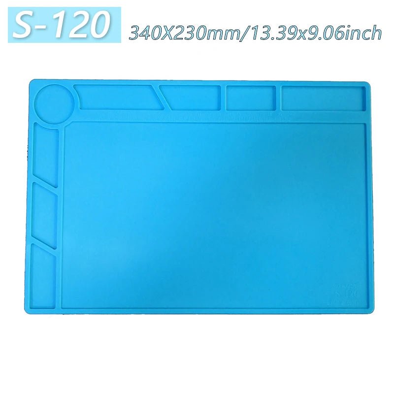 Magnetic Mat Silicone Work Mat Soldering Station Mat Heat Resistant 932°F Anti-Static for Electronic Phone Laptop Watch Repair - PrimeNest