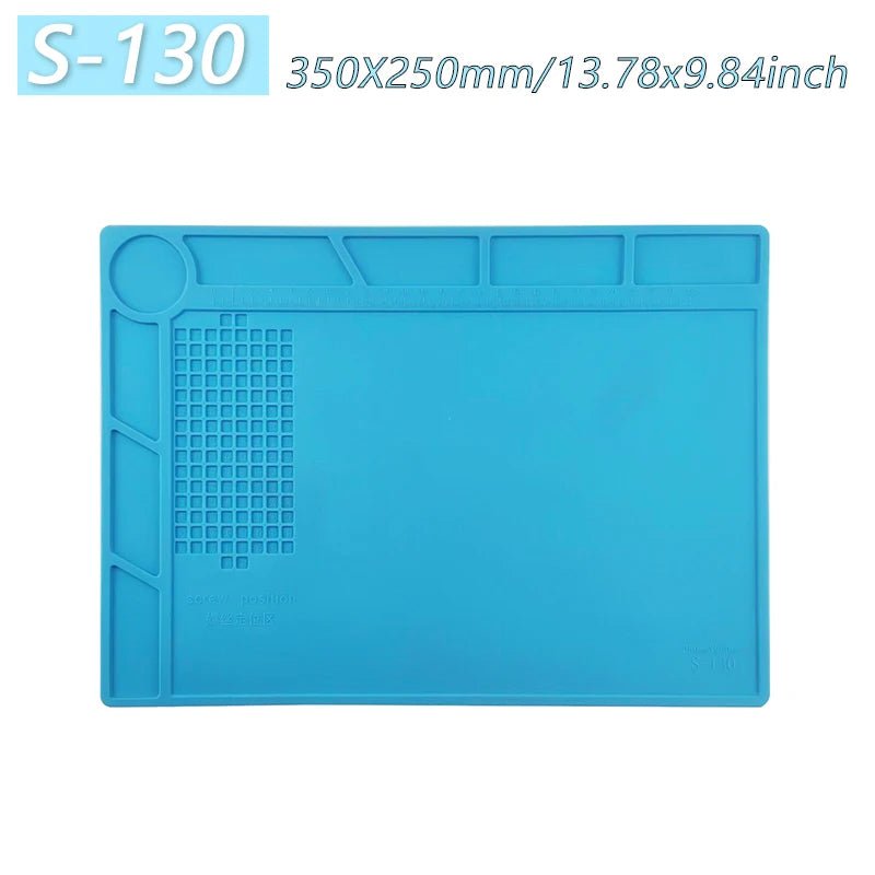 Magnetic Mat Silicone Work Mat Soldering Station Mat Heat Resistant 932°F Anti-Static for Electronic Phone Laptop Watch Repair - PrimeNest