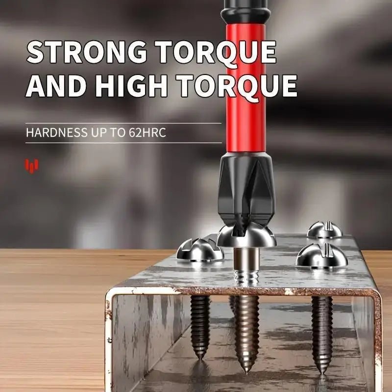 Magnetic Non-Slip Drill Bit Set 3/6/12 Pieces, S2 Steel, Crosshead and Impact Drill Bits, Suitable for Electric and Hand Drivers - PrimeNest
