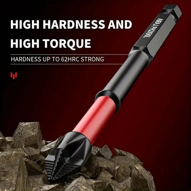 Magnetic Non-Slip Drill Bit Set 3/6/12 Pieces, S2 Steel, Crosshead and Impact Drill Bits, Suitable for Electric and Hand Drivers - PrimeNest