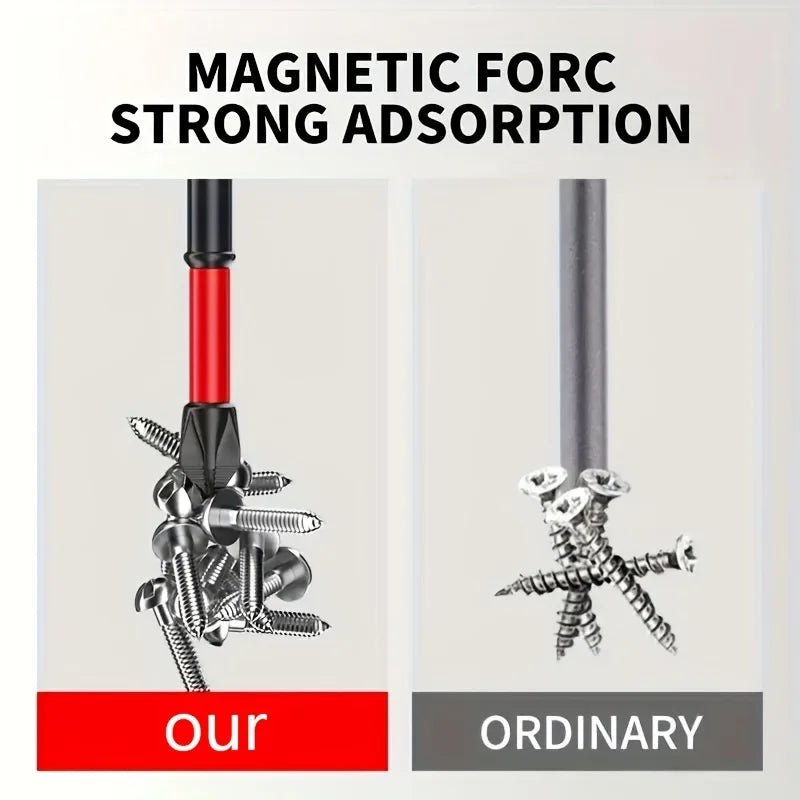 Magnetic Non-Slip Drill Bit Set 3/6/12 Pieces, S2 Steel, Crosshead and Impact Drill Bits, Suitable for Electric and Hand Drivers - PrimeNest