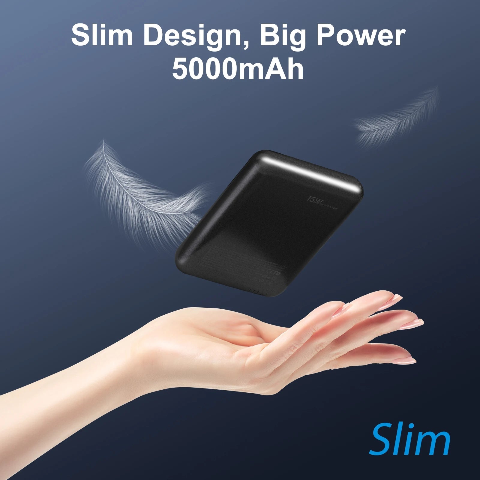 Magnetic Power Bank Portable 5000mAh Wireless Charger 20W With USB-C Cable For IPhone 16/15/14/13/12 Pro/Pro Max/Plus/Mini - PrimeNest