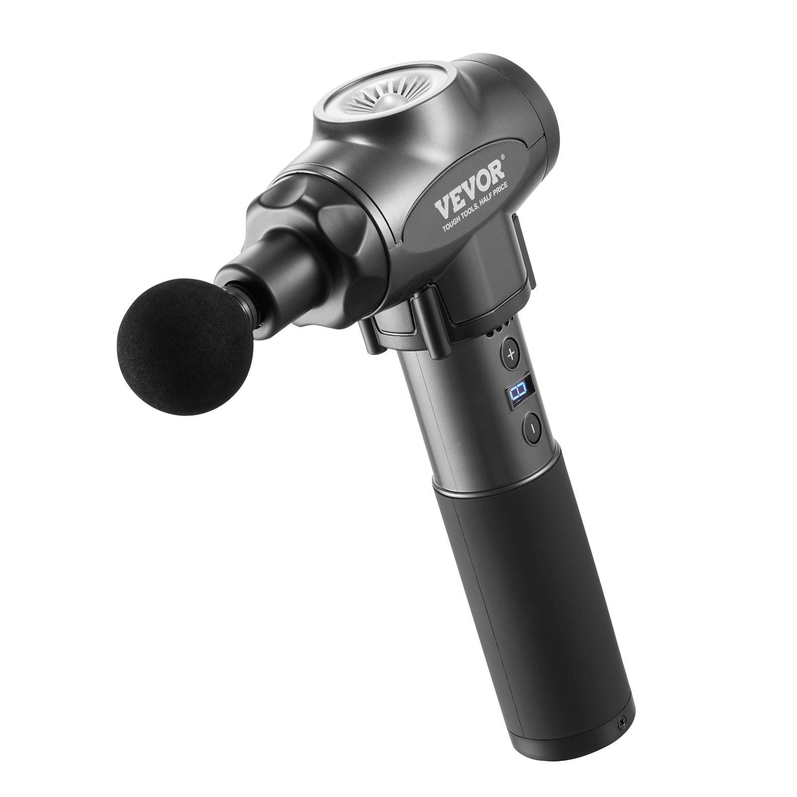Massage Gun Deep Tissue with 9 Speed Levels & 6 Massage Heads, 24V 2500mAh Batteries, Percussion Muscle Massager for Athletes, Handheld Electric Massage Gun for Pain Relief, Muscle Relaxation - PrimeNest
