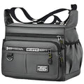 Men's cross-body bag with multi-layered pockets, adjustable shoulder strap, business single-shoulder bag - PrimeNest