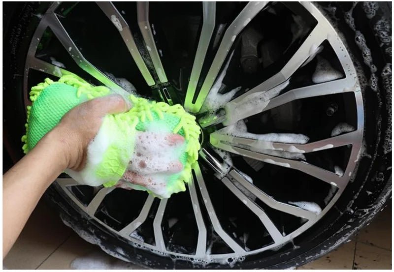 Microfiber Car Washer Sponge Cleaning Car Care Detailing Brushes Washing Towel Auto Gloves Styling Accessories - PrimeNest