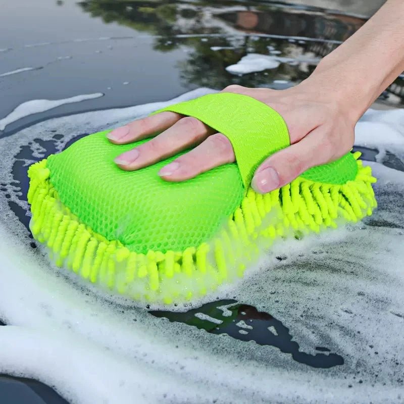 Microfiber Car Washer Sponge Cleaning Car Care Detailing Brushes Washing Towel Auto Gloves Styling Accessories - PrimeNest