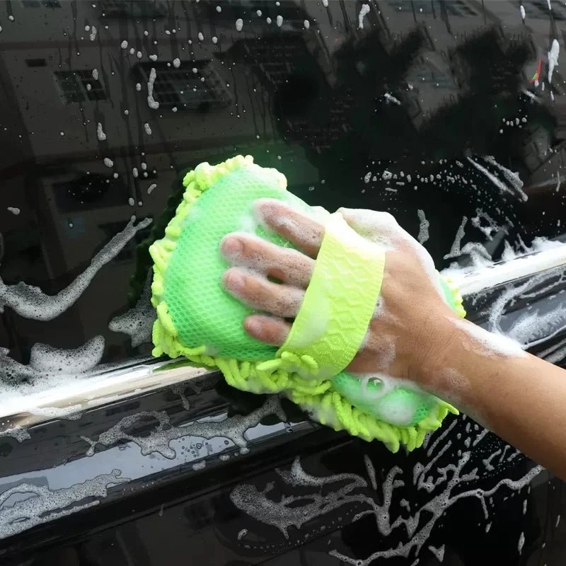 Microfiber Car Washer Sponge Cleaning Car Care Detailing Brushes Washing Towel Auto Gloves Styling Accessories - PrimeNest
