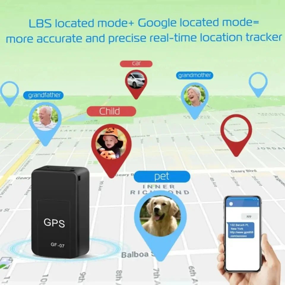 Mini Gf-07 Gps Tracker Car Bike Bicycle Pets Children Real Time Tracking Positioner Strong Magnetic Anti-Lost Locator - PrimeNest
