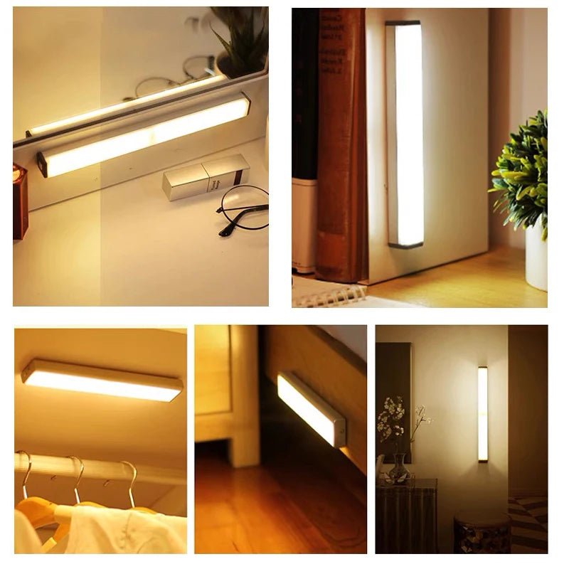 Motion Sensor Light Wireless LED Night Light Type C Rechargeable Light Cabinet Wardrobe Lamp Staircase Backlight For Kitchen LED - PrimeNest