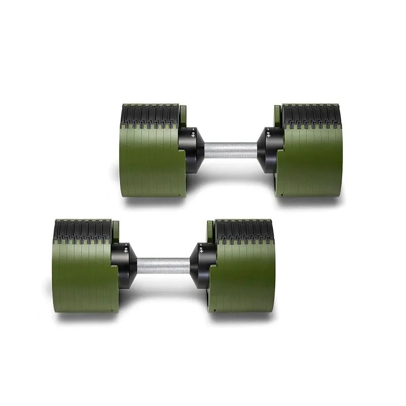 Multi-Color Adjustable Dumbbell Set, 2KG(5LB) or 4KG(9LB) Increment, Up to 50KG(110LB), Fast Adjustable Dumbbells for Home Gym - PrimeNest