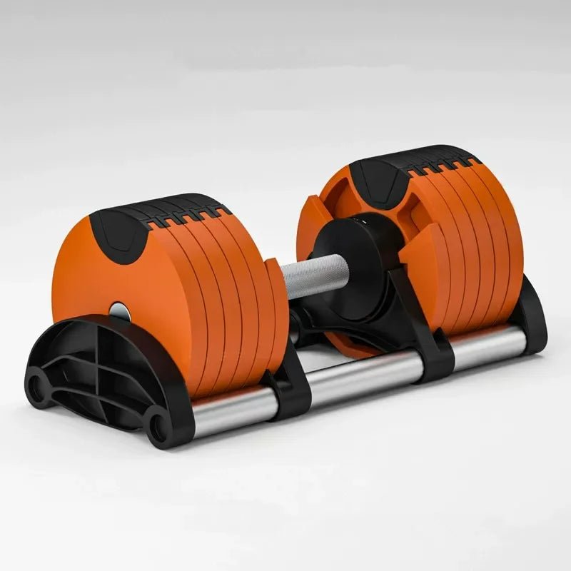 Multi-Color Adjustable Dumbbell Set, 2KG(5LB) or 4KG(9LB) Increment, Up to 50KG(110LB), Fast Adjustable Dumbbells for Home Gym - PrimeNest