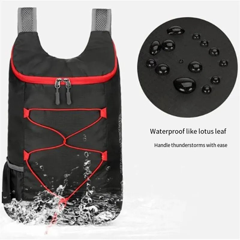 Multifunctional Outdoor Folding Backpack High Density Lightweight Waterproof Nylon Fabric Sports Bag for Camping Hiking Travel - PrimeNest