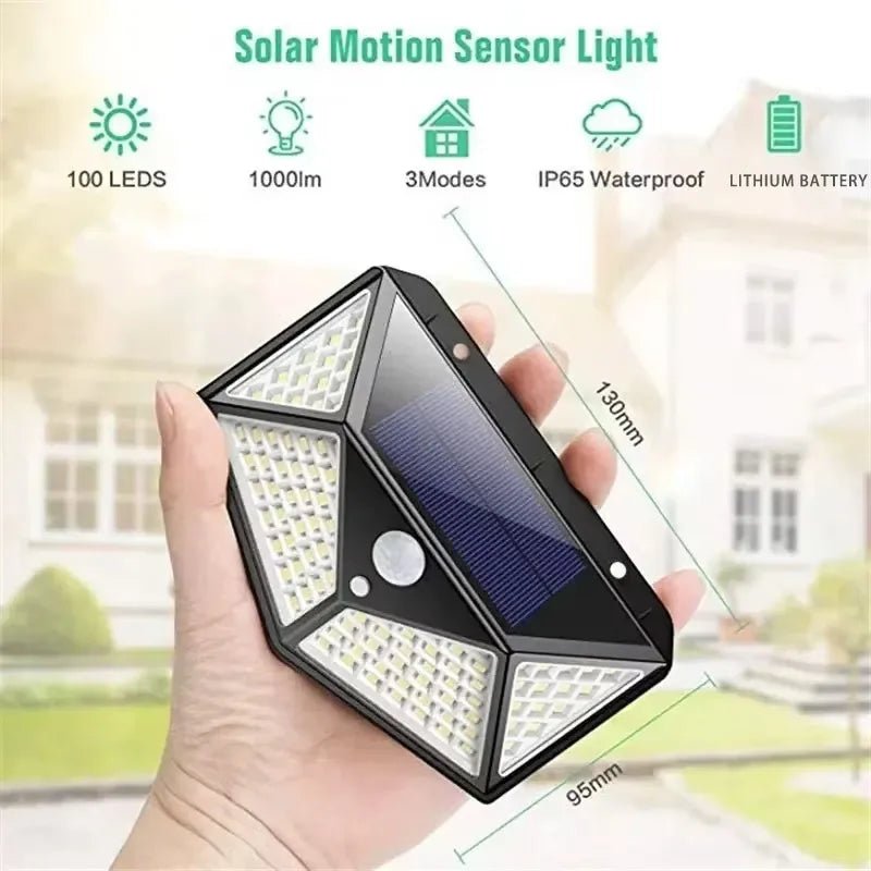 Multifunctional Solar Lamp Outdoor Garden Decoration Solar LED Light Waterproof Sunlight Powered Spotlight with Motion Sensor - PrimeNest