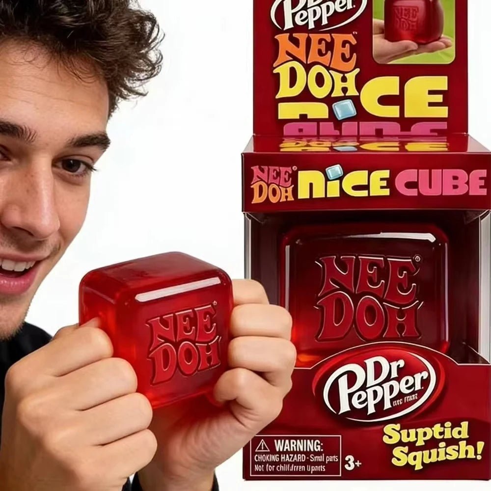 Needoh Nice Cube Sensory Stress Reliever Fidget Tool For Anxiety & Focus Desk Sensory Cube For Adults & Kids Birthday Gift - PrimeNest