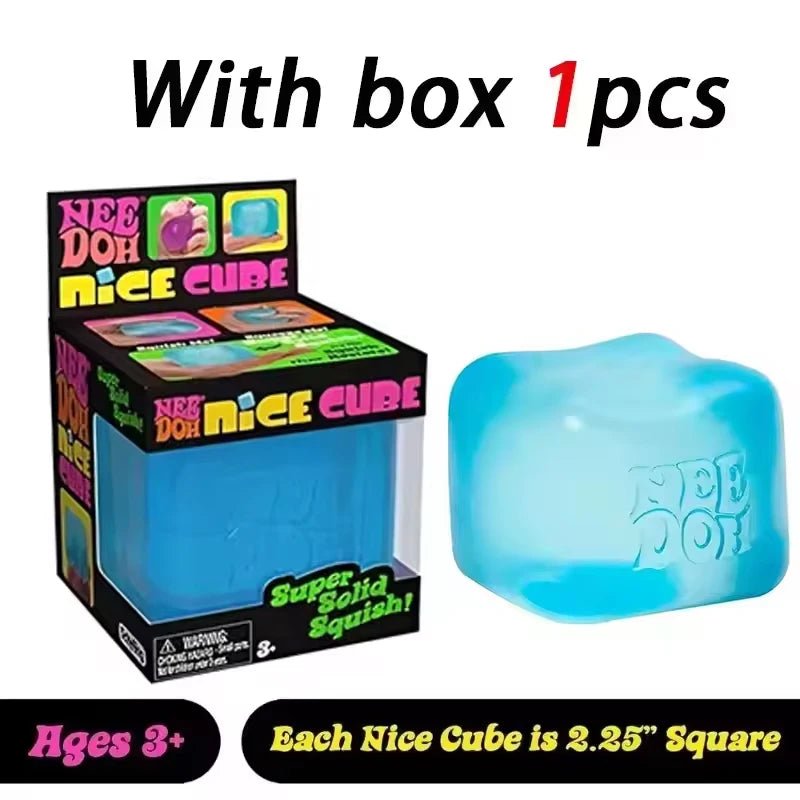 Needoh Nice Cube Sensory Stress Reliever Fidget Tool For Anxiety & Focus Desk Sensory Cube For Adults & Kids Birthday Gift - PrimeNest