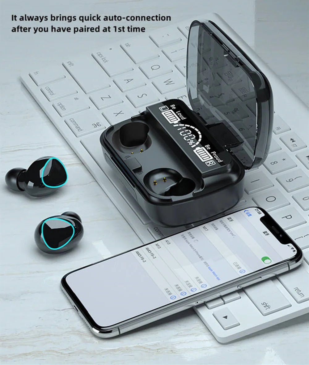 New Arrival M10 Earphone Wireless Headset High Quality Perfect Sound Earbuds Sports Game Music BT Headphone with Power Bank - PrimeNest