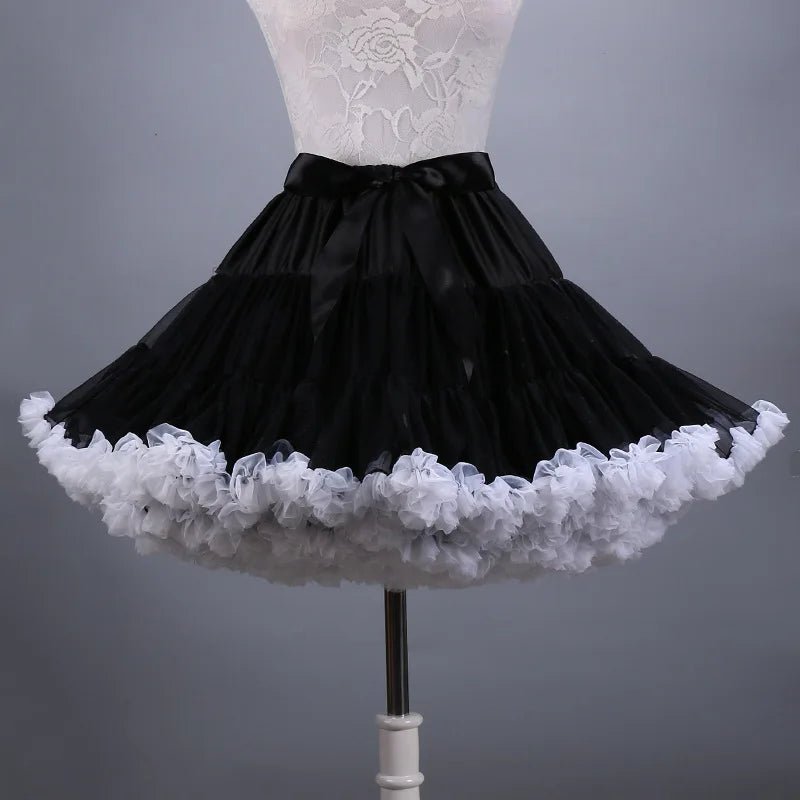 New Arrival Petticoats Wedding Bridal Crinoline Lady Girls Underskirt for Party White Blue Black Ballet Dance Skirt Tutu - PrimeNest