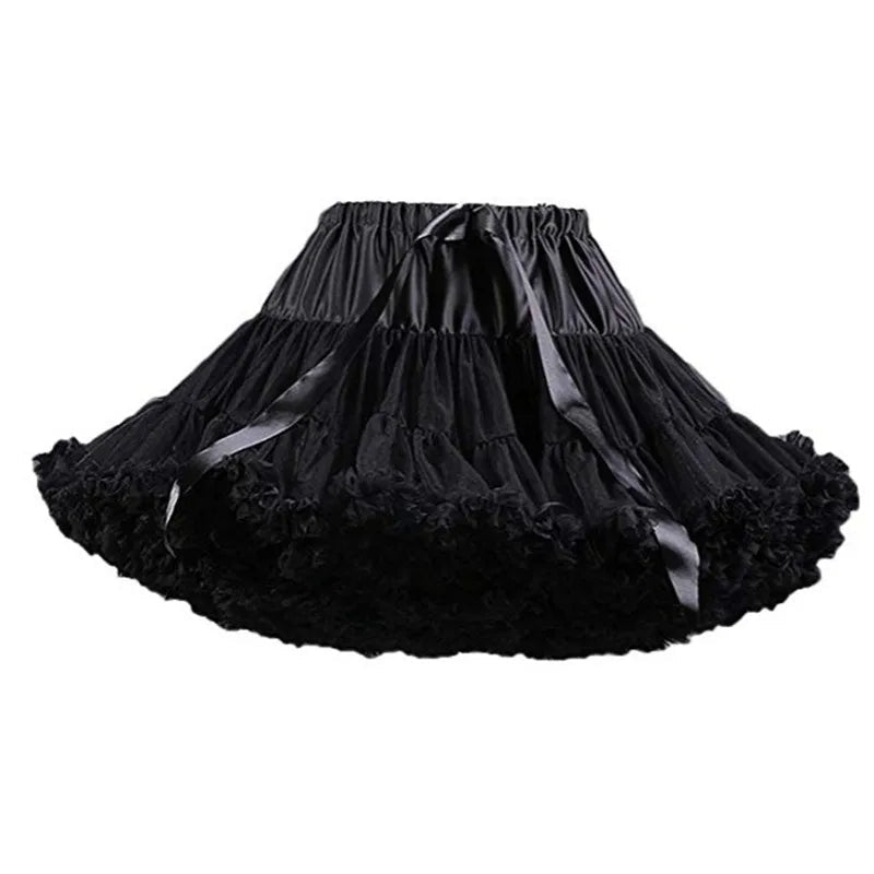 New Arrival Petticoats Wedding Bridal Crinoline Lady Girls Underskirt for Party White Blue Black Ballet Dance Skirt Tutu - PrimeNest