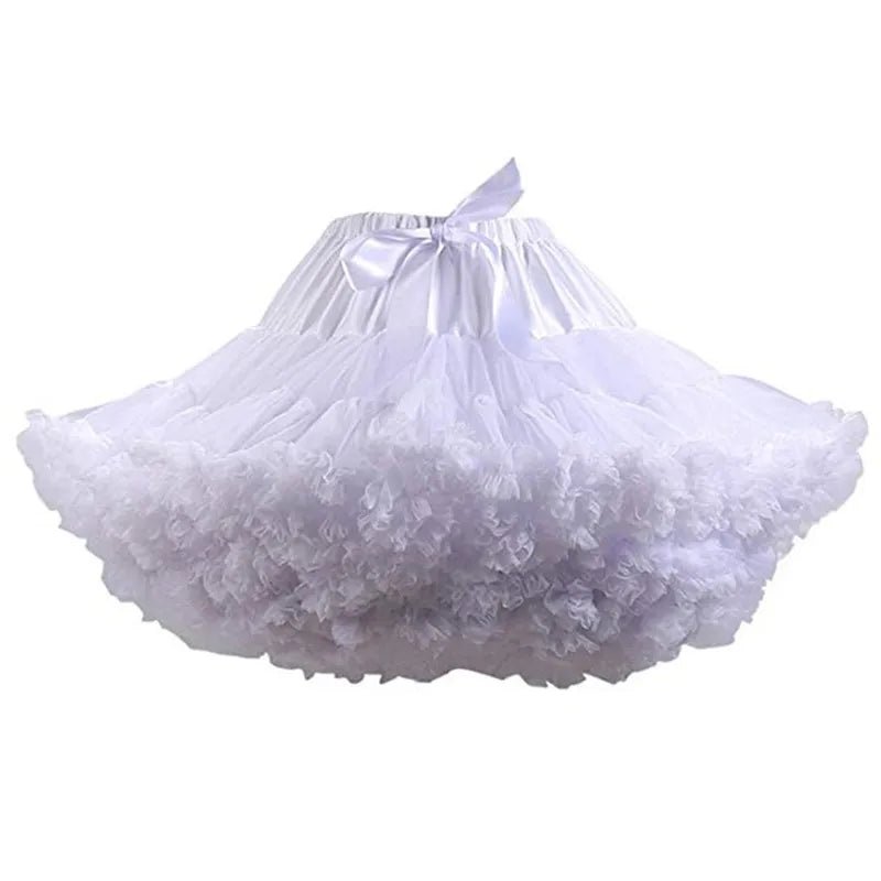New Arrival Petticoats Wedding Bridal Crinoline Lady Girls Underskirt for Party White Blue Black Ballet Dance Skirt Tutu - PrimeNest
