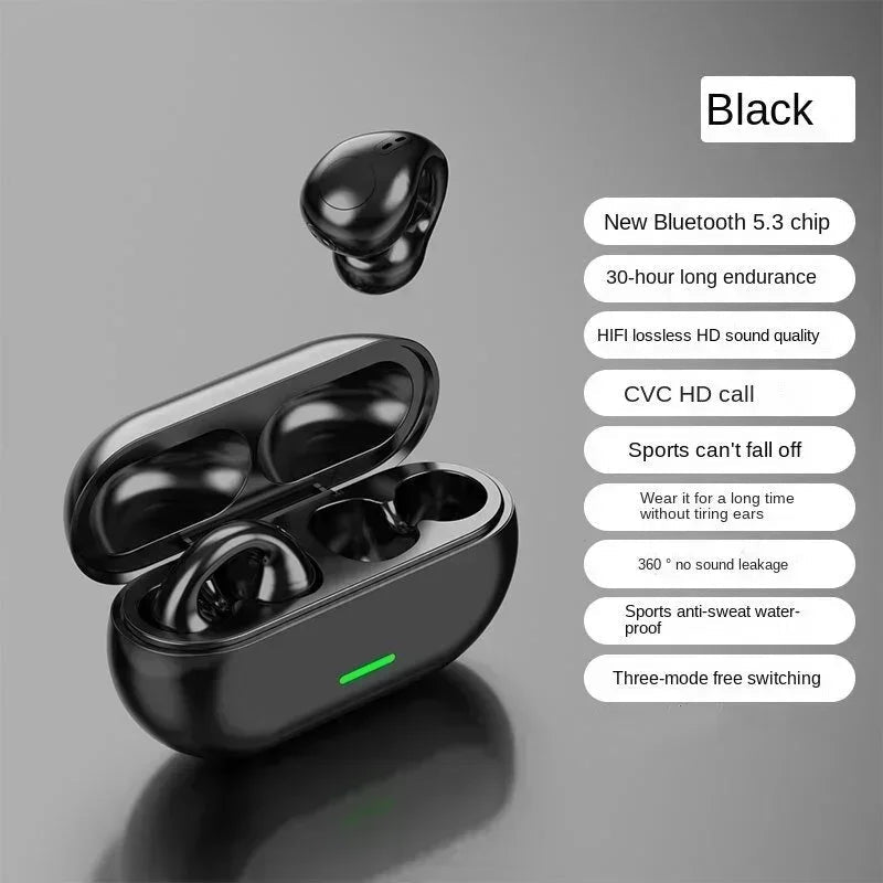New Original T75 Bone Conduction Wireless Bluetooth 5.3 Headphones Sports Earphones HiFi Sound Quality Waterproof TWS Headset - PrimeNest