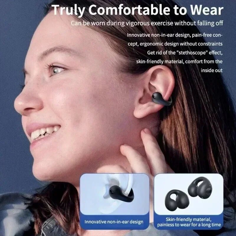 New Original T75 Bone Conduction Wireless Bluetooth 5.3 Headphones Sports Earphones HiFi Sound Quality Waterproof TWS Headset - PrimeNest
