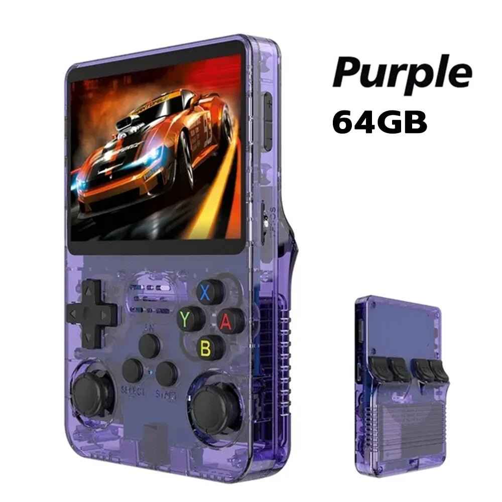 Open Source R36S Retro Handheld Video Game Console Linux System 3.5 Inch IPS Screen Portable Pocket Video Player R35S 64 Games - PrimeNest