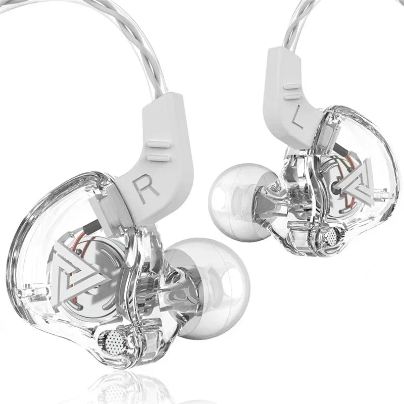 Original QKZ AK6 In Ear Earphone 6 Dynamic Driver Unit Headphone With Mic Stereo Sports HIFI Subwoofer Headset Monitor Earbuds - PrimeNest