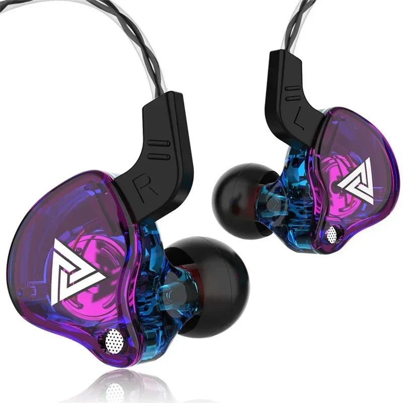 Original QKZ AK6 In Ear Earphone 6 Dynamic Driver Unit Headphone With Mic Stereo Sports HIFI Subwoofer Headset Monitor Earbuds - PrimeNest