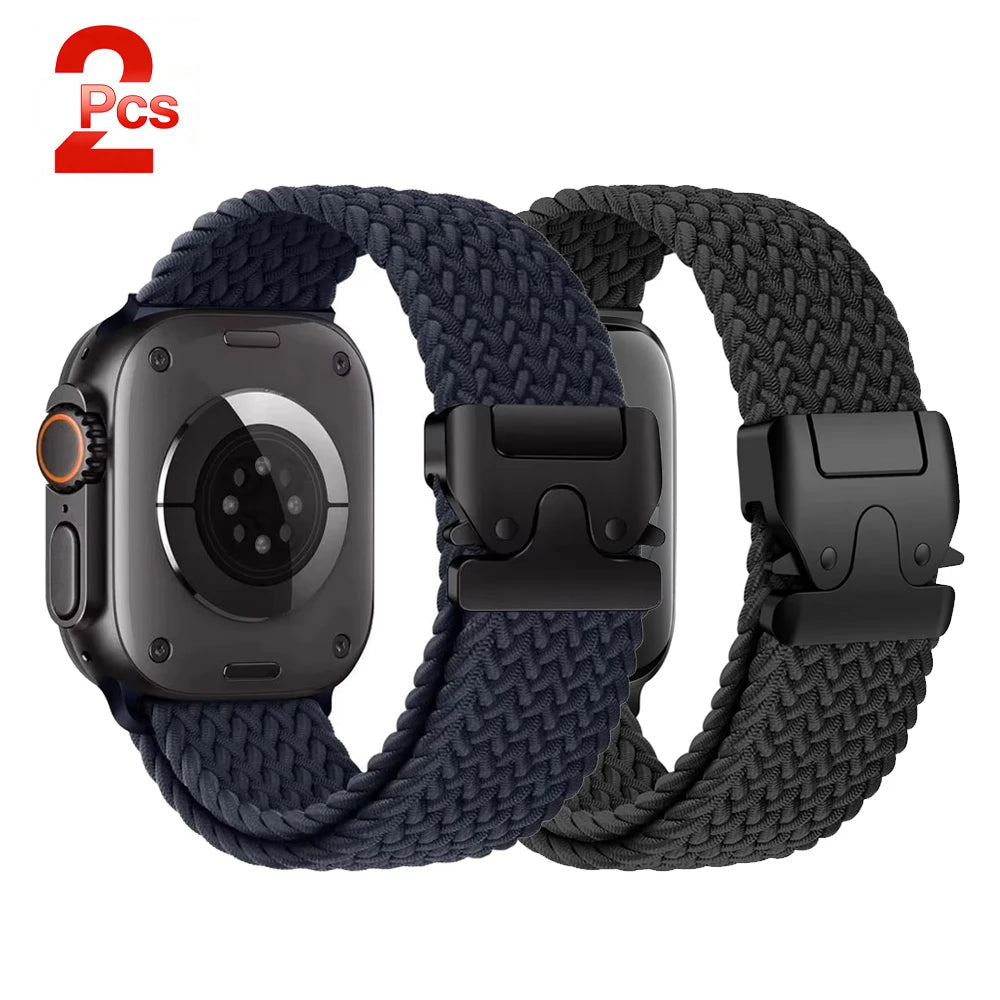 Parachute Straps for Apple watch 11 10 Band 46mm 42mm 45mm Ultra 3 49mm 44mm 41 Braided bracelet correa iWatch Series 9 8 SE 6 7 - PrimeNest