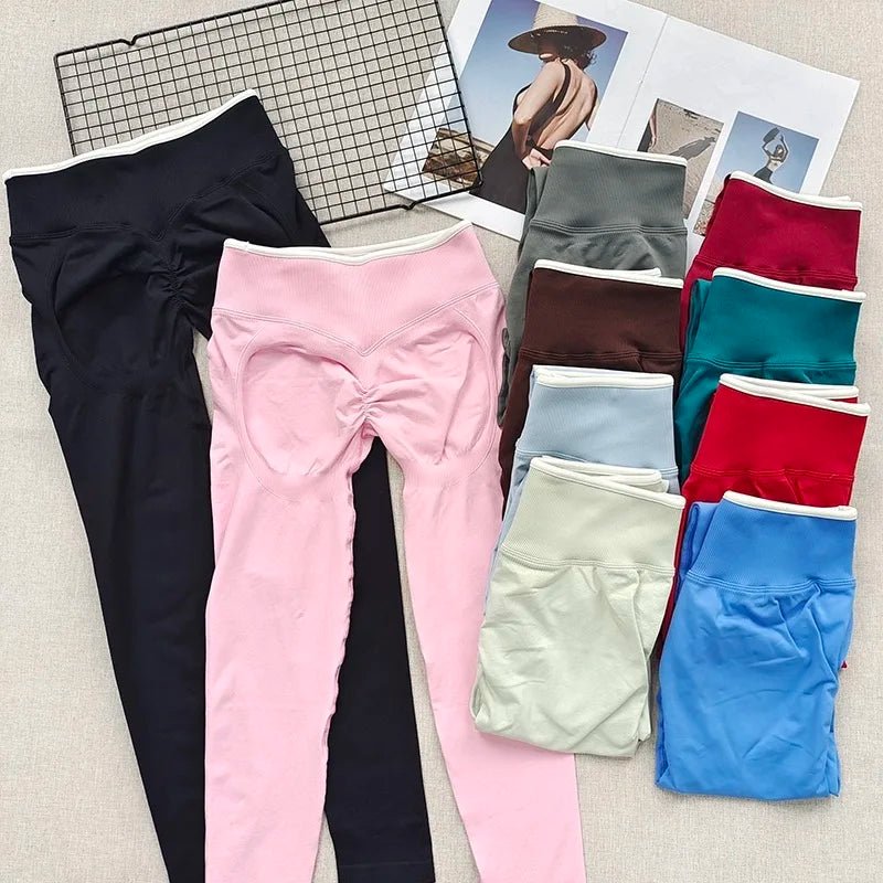 Peach Butt Yoga Pants, High-Waisted Butt-Lifting Fitness Pants for Women, Highly Elastic Quick-Drying Tight Leggings for Workout - PrimeNest