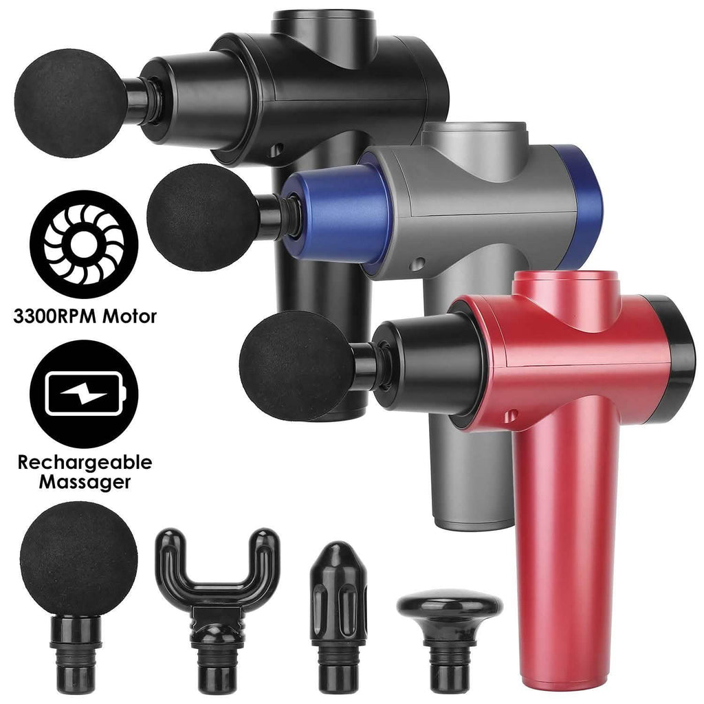 Percussion Digital Display Rechargeable Deep Tissue Vibration Massage Gun - PrimeNest