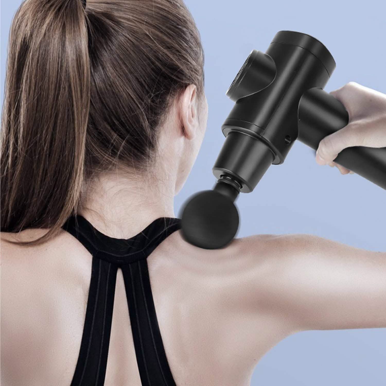 Percussion Digital Display Rechargeable Deep Tissue Vibration Massage Gun - PrimeNest