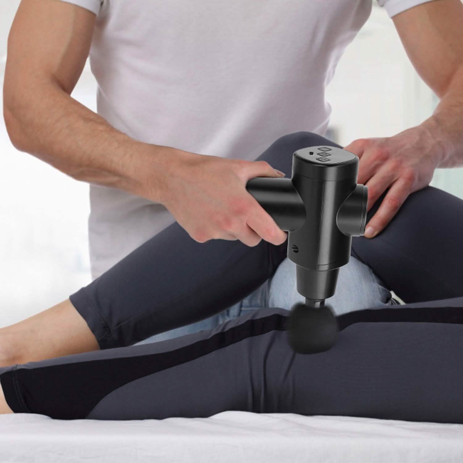 Percussion Digital Display Rechargeable Deep Tissue Vibration Massage Gun - PrimeNest