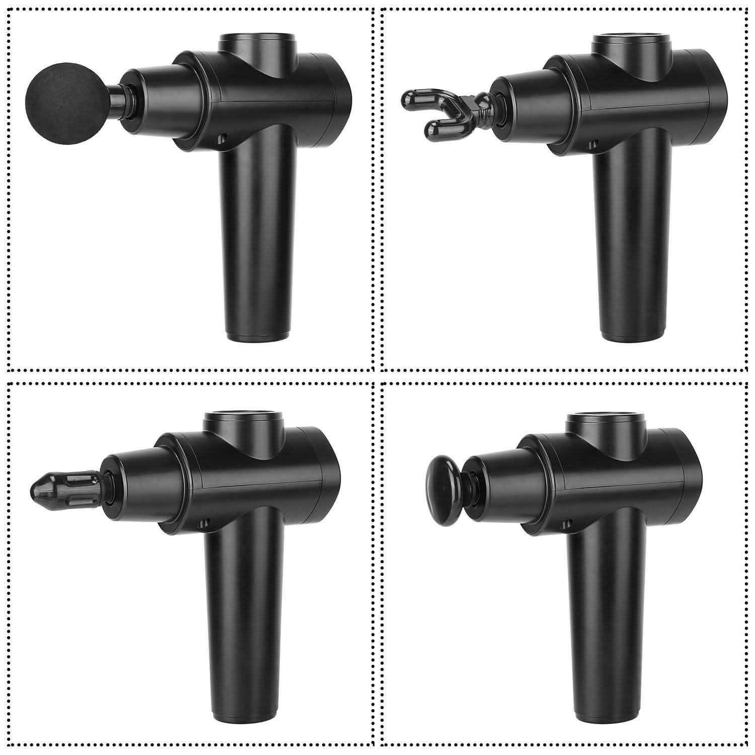Percussion Digital Display Rechargeable Deep Tissue Vibration Massage Gun - PrimeNest